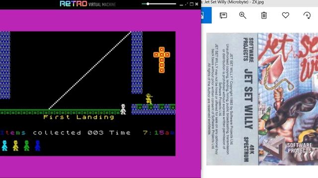 Jet Set Willy [Matthew Smith] - ZX Spectrum - Retro Virtual Machine смотреть онлайн