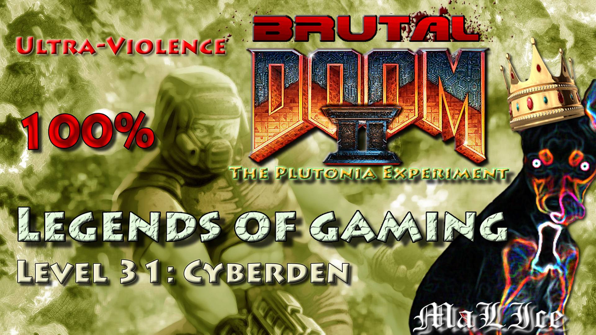 Brutal Doom 2 The Plutonia Experiment - Level 31: Cyberden смотреть онлайн