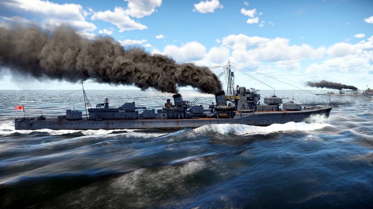 Бой на японском эсминце IJN Hatsuharu в War Thunder. смотреть онлайн