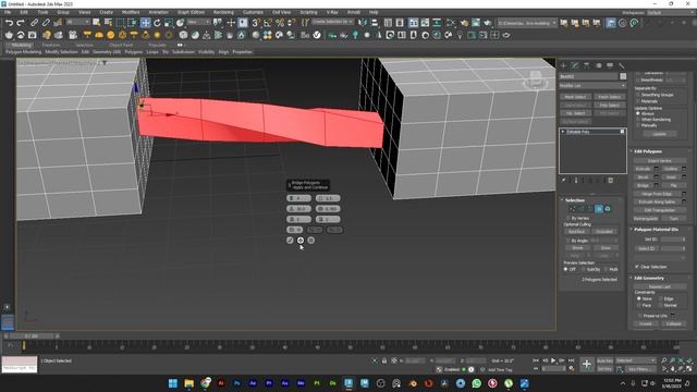 Target Weld, Bridge Tool, Line and Shapes 3Ds max смотреть онлайн