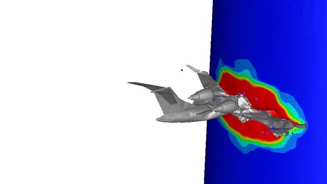 Finite Element Analysis Explicit Dynamic Aircraft Impact By MeHHeY with ANSYS смотреть онлайн
