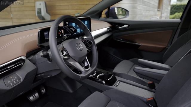 2021 Volkswagen ID.4 | Dusk Blue Metallic | Driving, Interior, Exterior смотреть онлайн