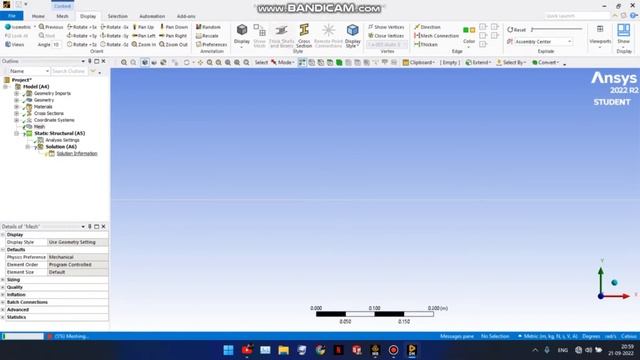ANSYS 2020 R1 : SIMULATION AND ANALYSIS OF CANTILEVER BEAM WITH UDL смотреть онлайн