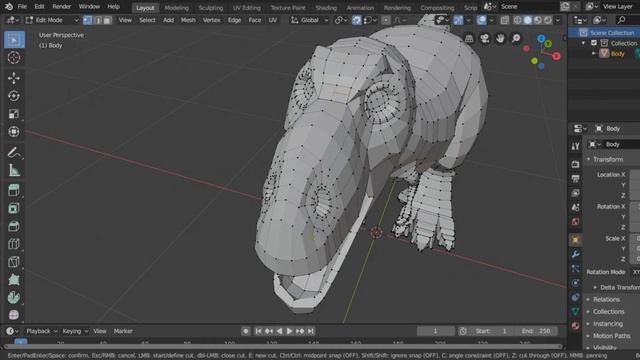 blender 2.8. Check mesh: number of vertices смотреть онлайн