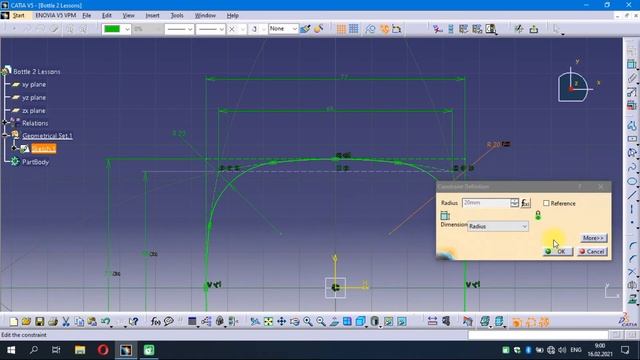 CATIA V5 Bottle design - Tutorial 1.1 | Урок 1.1 | UA смотреть онлайн