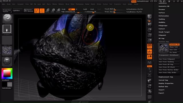 Blender to Zbrush to Blender Textura Material Proba смотреть онлайн