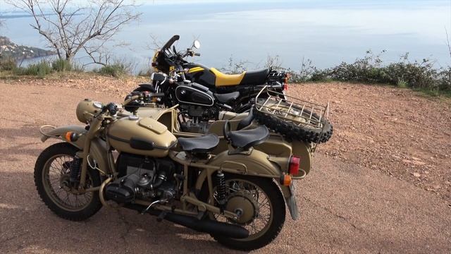 BMW R80GS - Balade en side-car URAL sur la Corniche d'Or смотреть онлайн