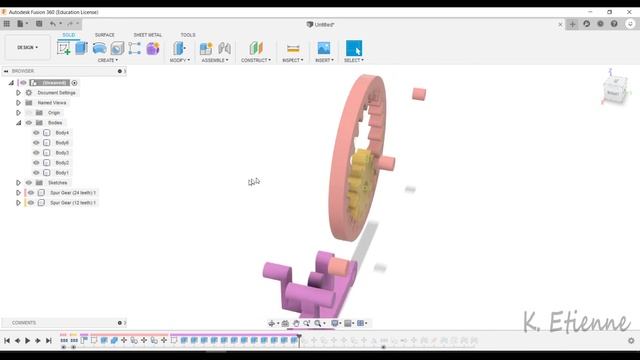 Motion Study - Fusion 360 смотреть онлайн
