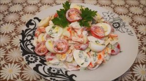 САЛАТ рецепт Салат с ПЕРЕПЕЛИНЫМИ яйцами и КУРИНЫМ филе Салат ВКУСНЫЙ и БЫСТРЫЙ салаты
