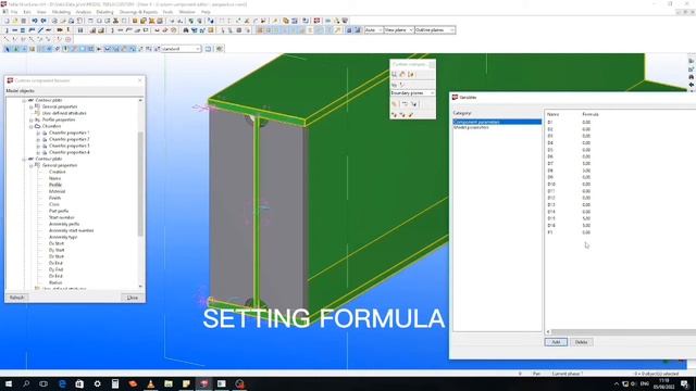 TEKLA STRUCTURES II CUSTOM COMPONENT смотреть онлайн