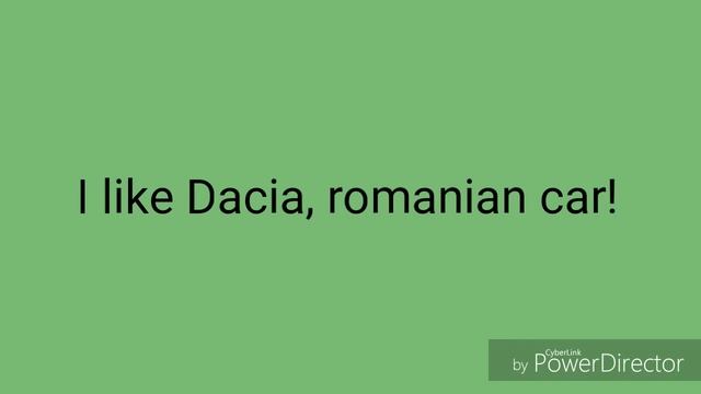 I like Dacia, romanian car! смотреть онлайн