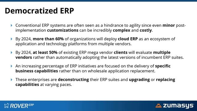 Rover ERP - Building a Path Forward – Trends in ERP & PICK Applications смотреть онлайн