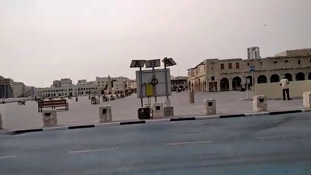 Blue road in Doha || Coloured road of Doha смотреть онлайн