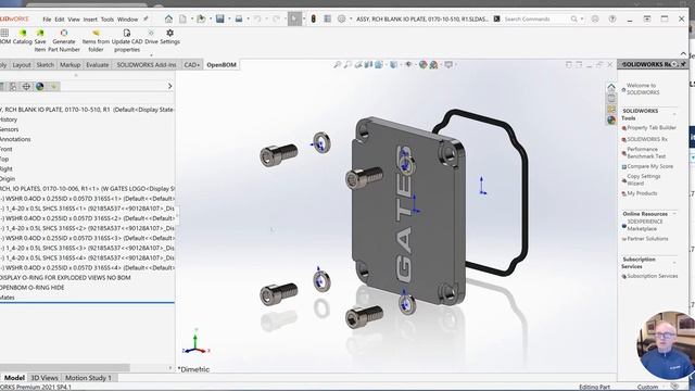 OpenBOM For SolidWorks - Improved Update CAD Properties Workflow - May 2022 смотреть онлайн