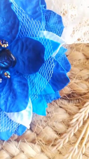 Брошь из фоамирана. цветок из фома . foam flower смотреть онлайн