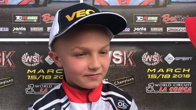 Martinius Stenshorne (Parolin Racing / TM Racing) Mini WSK Super Master Series R.3 La Conca