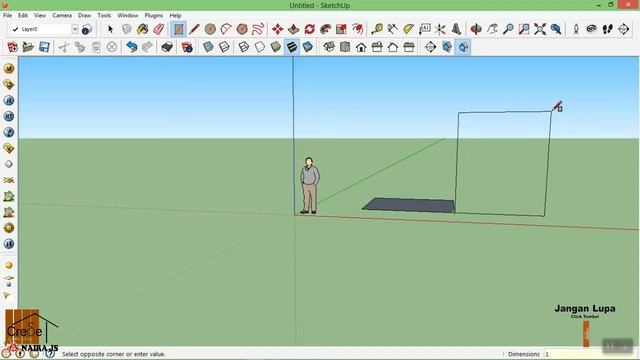 Fungsi Rectangle Pada SketchUp смотреть онлайн