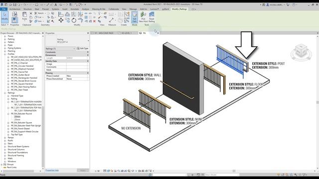 Revit Railings Masterclass - Extensions смотреть онлайн