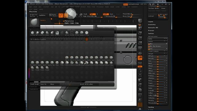 Sculpt a sci-fi weapon prop in ZBrush (23 of 26) смотреть онлайн