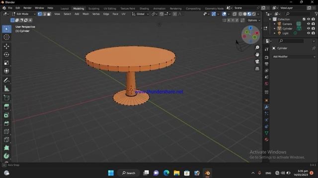 Blender 3D Modeling | How to design a 3D Round Table in Blender. смотреть онлайн