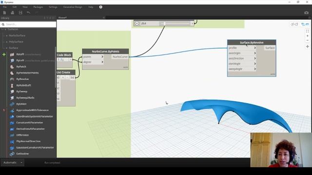Surface By Revolve, Sweep, Extrude; Dynamo, Revit смотреть онлайн