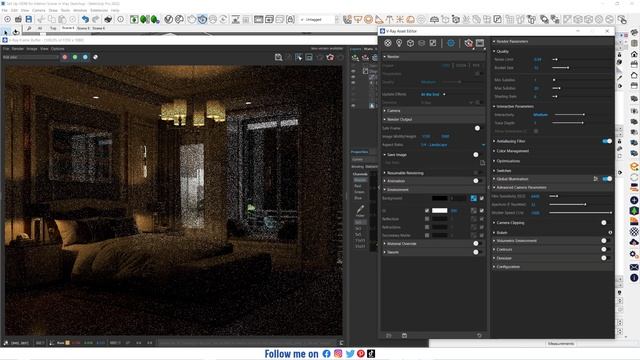 Set Up HDRI for Interior Scene in Vray Sketchup смотреть онлайн