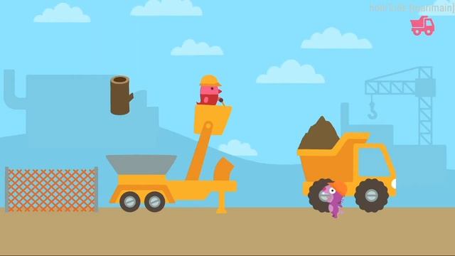 Funny game!!! Sago Mini Trucks & Diggers [Android games for Kids] смотреть онлайн