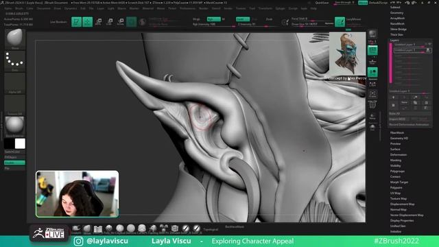 Exploring Character Appeal – Layla Viscu – ZBrush 2024 смотреть онлайн