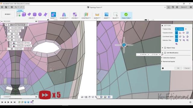 Mask Topology - Fusion 360 смотреть онлайн