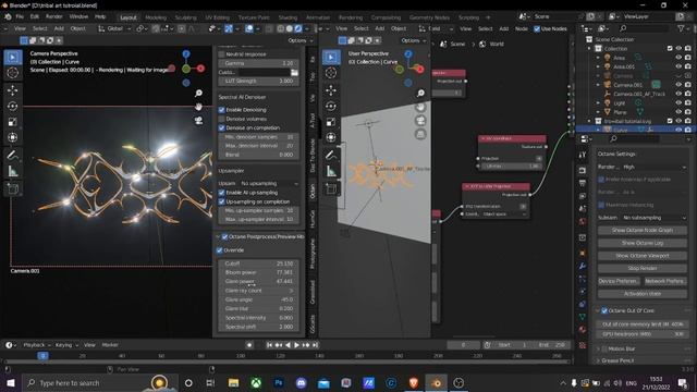 EASY AESTHETIC 3D TRIBAL ART IN BLENDER! No Illustrator need + bonus site for free vector designs! смотреть онлайн