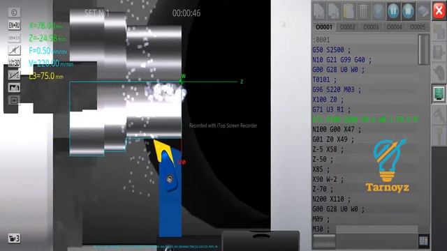 G71 cycle lathe machine/ cnc lathe machine programming смотреть онлайн