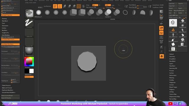 006 ZBrush Dynamesh Holes Correction смотреть онлайн