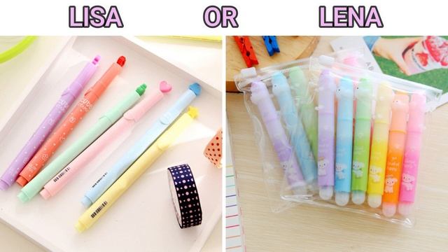 LISA OR LENA 💕 YOUR CHOICE 💗 SCHOOL SUPPLIES 📌 BACK TO SCHOOL 👩🏫 VUELTA A CLASES 📚 UTILES ESCOLARE смотреть онлайн