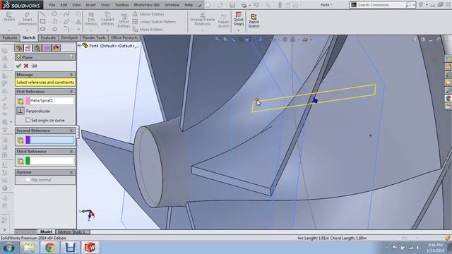 SOLIDWORKS Turbine Rotor TUTORIAL смотреть онлайн