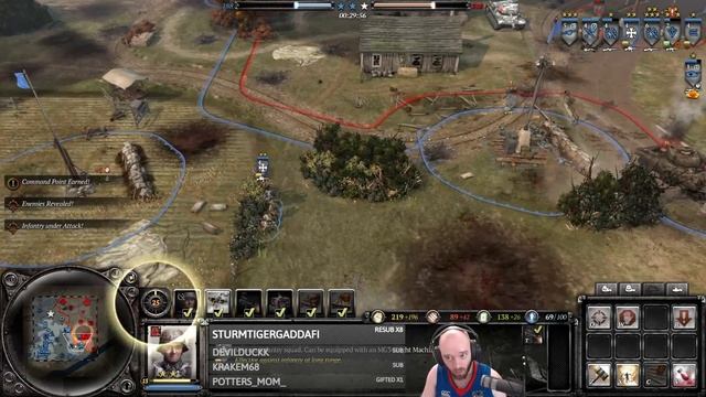 COH2 FPV Heavy tanks duking it out смотреть онлайн