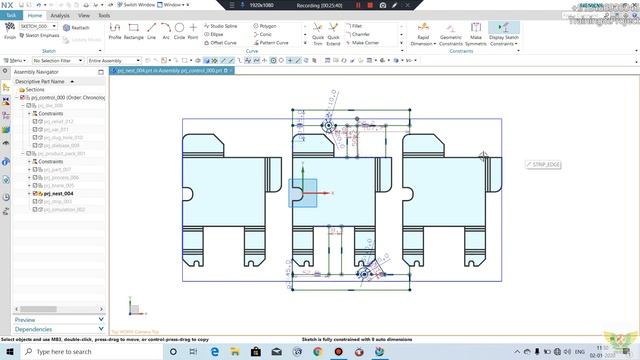 NX Progressive Die Design Tutorial (PDW) In NX Unigraphics Sheetmetal Advance