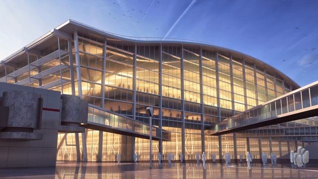 Airport Terminal Exterior Renders | SketchUp & V-Ray смотреть онлайн