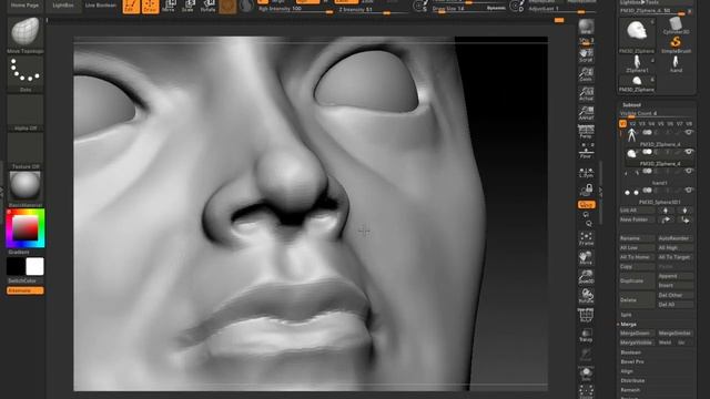 Продолжаем скульптинг в zBrush (Rogue / Руж / Шельма / Бандит) из X-Men TAS #3 смотреть онлайн
