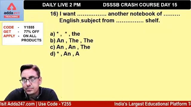 DSSSB 2021 | English #14 | 30 Days Crash Course to Crack DSSSB Exam смотреть онлайн