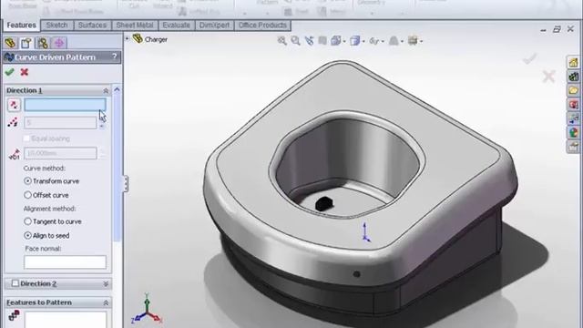 Curve Driven Pattern on a Curved Surface смотреть онлайн