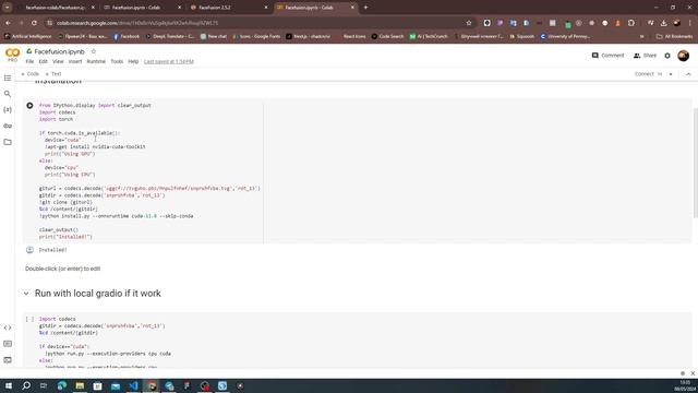 Запускємо Facefusion в Google Colab