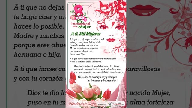 8 DE MARZO DÍA INTERNACIONAL DE LA MUJER 2022 / PARA MIS REYNAS