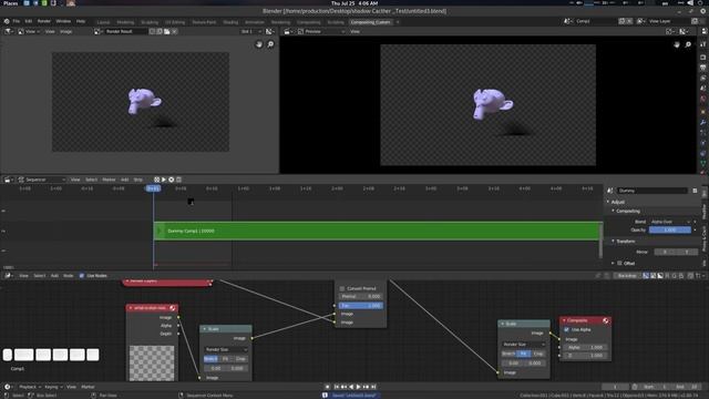 Blender 2.8 Eevee Shadow Catcher Hack And Hybrid Cycle Render Compositing Tutorial смотреть онлайн