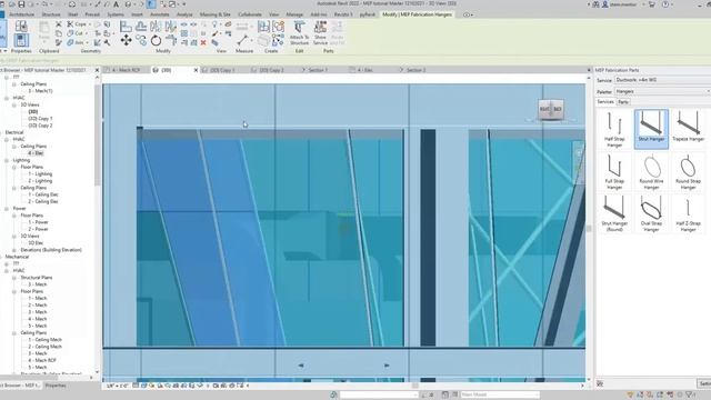 REVIT MEP HVAC How to place duct hangers with LOD 300 manufactured duct parts plus cable trays смотреть онлайн