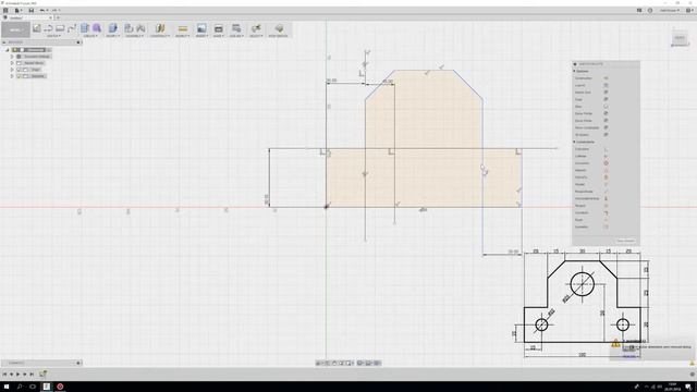 AutoDESK Fusion 360 - 2D Uygulama # 3 { Temel Çizim Uygulamaları } смотреть онлайн