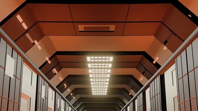 Cinematic Video Of Spaceship Hallway смотреть онлайн