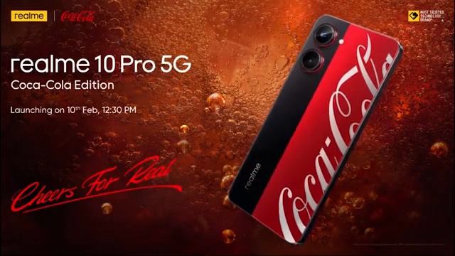 Realme 10 Pro Coca-Cola phone launches in India on February 10 смотреть онлайн