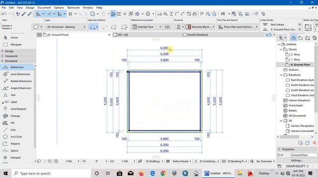 How to automatically dimension a floor plan in ArchiCAD 25 смотреть онлайн