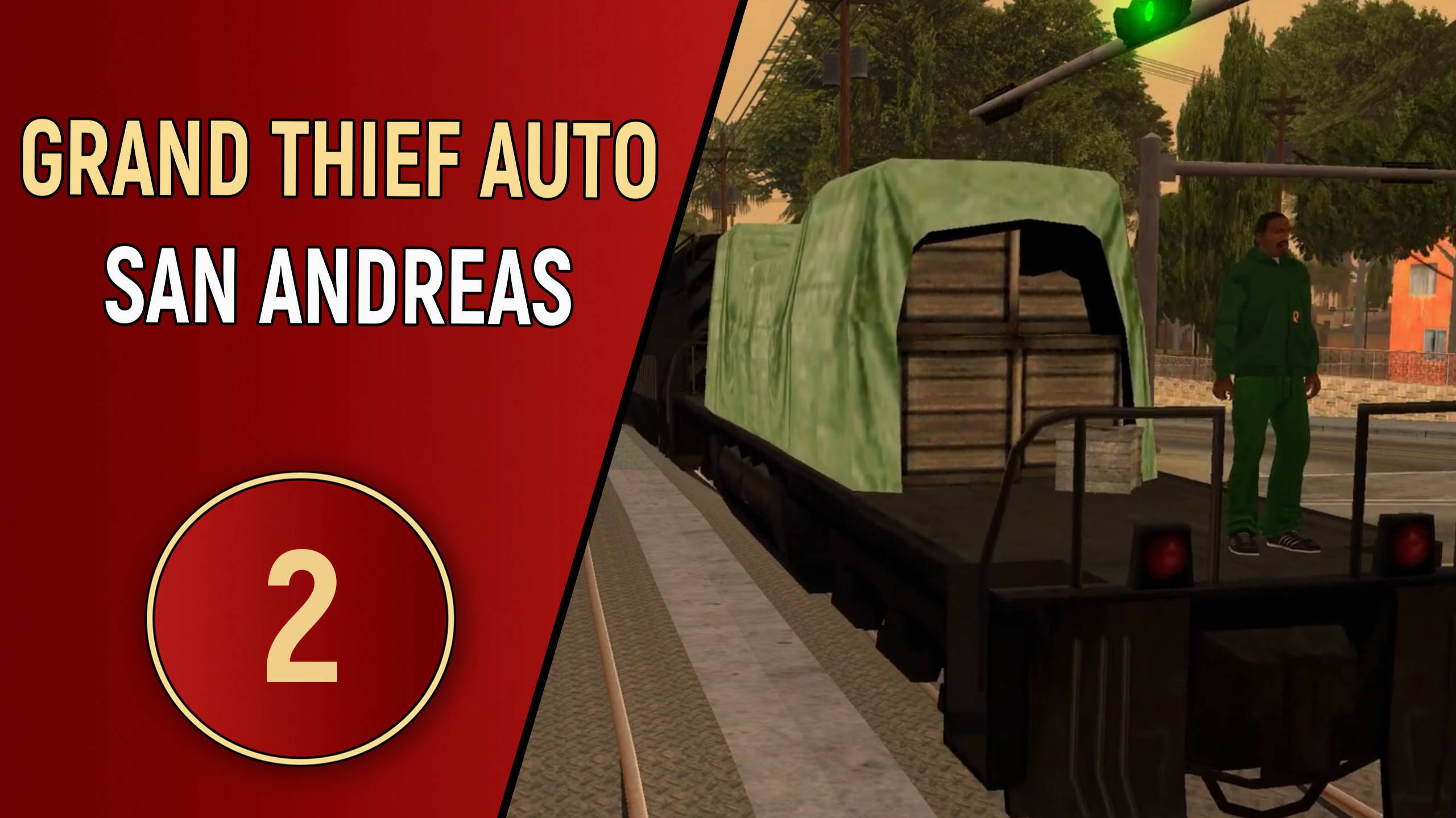 ПРОХОЖДЕНИЕ GTA SAN ANDREAS - ЧАСТЬ 2 - ОГРАБЛЕНИЕ ПОЕЗДА смотреть онлайн