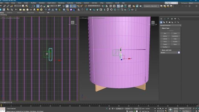 3dsMax Bedside Table Modeling Design Tutorial (Scratch To Finish) - 3ds Max + Corona Render смотреть онлайн